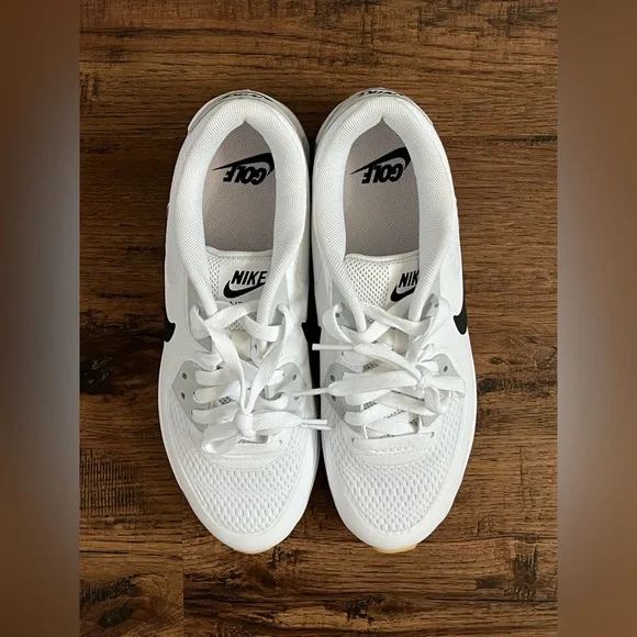 Nike Air Max 90 Golf ‘White Black Gray’ (size mens 6.5/wmns 8) - Picture 4 of 7